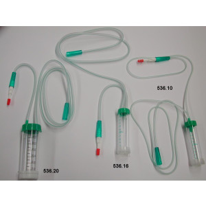 Slijmafzuiger met connector voor bronchoscopie